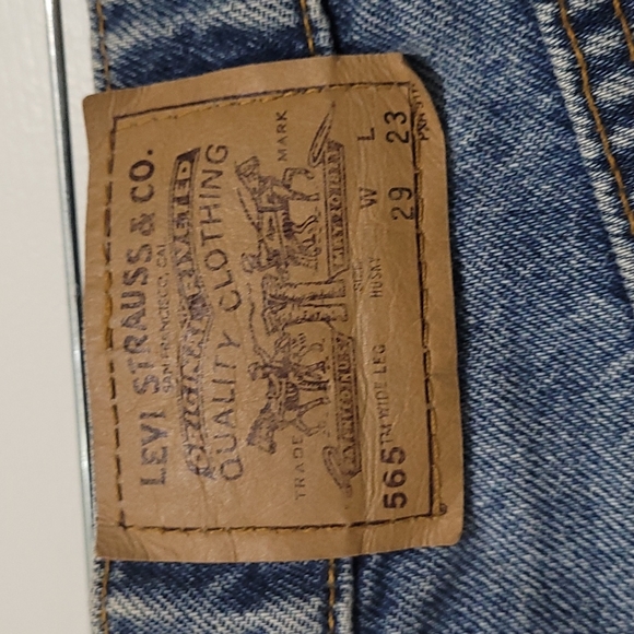 Levi's Vintage Orange Tag Upcycled Denim Shorts - Picture 7 of 7